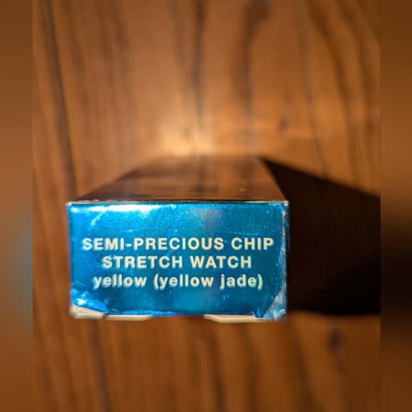 Yellow Jade pebble watch - Picture 3 of 3